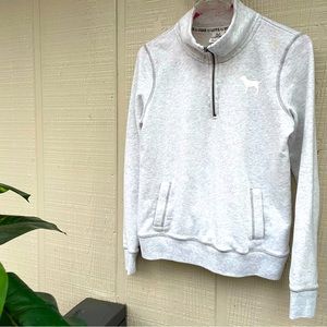 PINK V.S. Zip-Up Crewneck